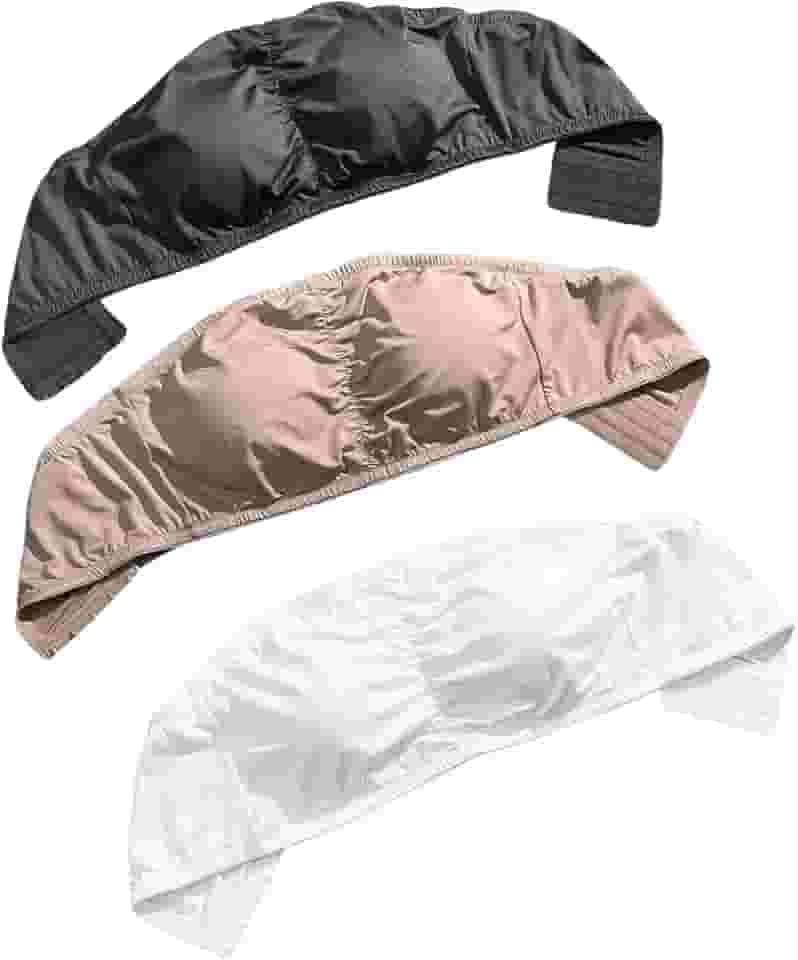 Sutiã feminino plus size, 3 peças, sem alças, tomara que caia, casual, sem fio, top tubinho