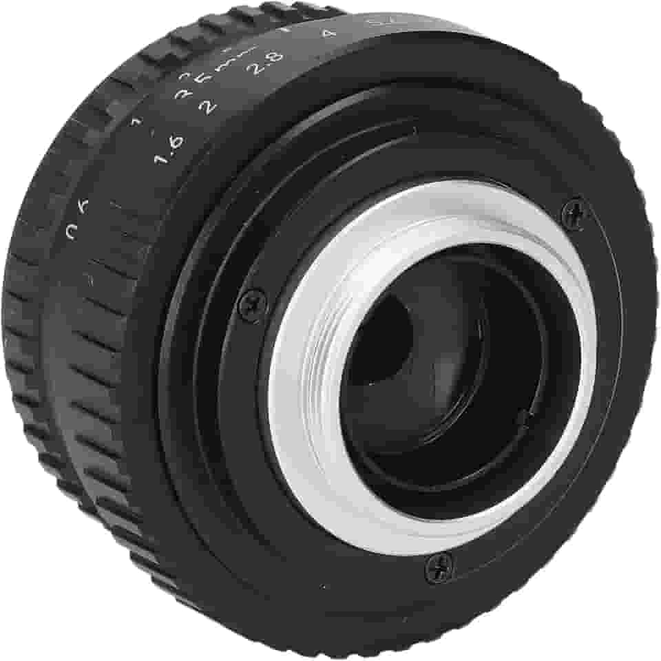 Fafeicy Lente F1.6 de 35 Mm, Lente de Foco Manual Em Liga de Alumínio para Câmeras APS C, Ampla Abertura Com Efeito Bokeh de 9 Lâminas, Compacta para Fotografia Com Pouca Luz para Retratos e Paisagens