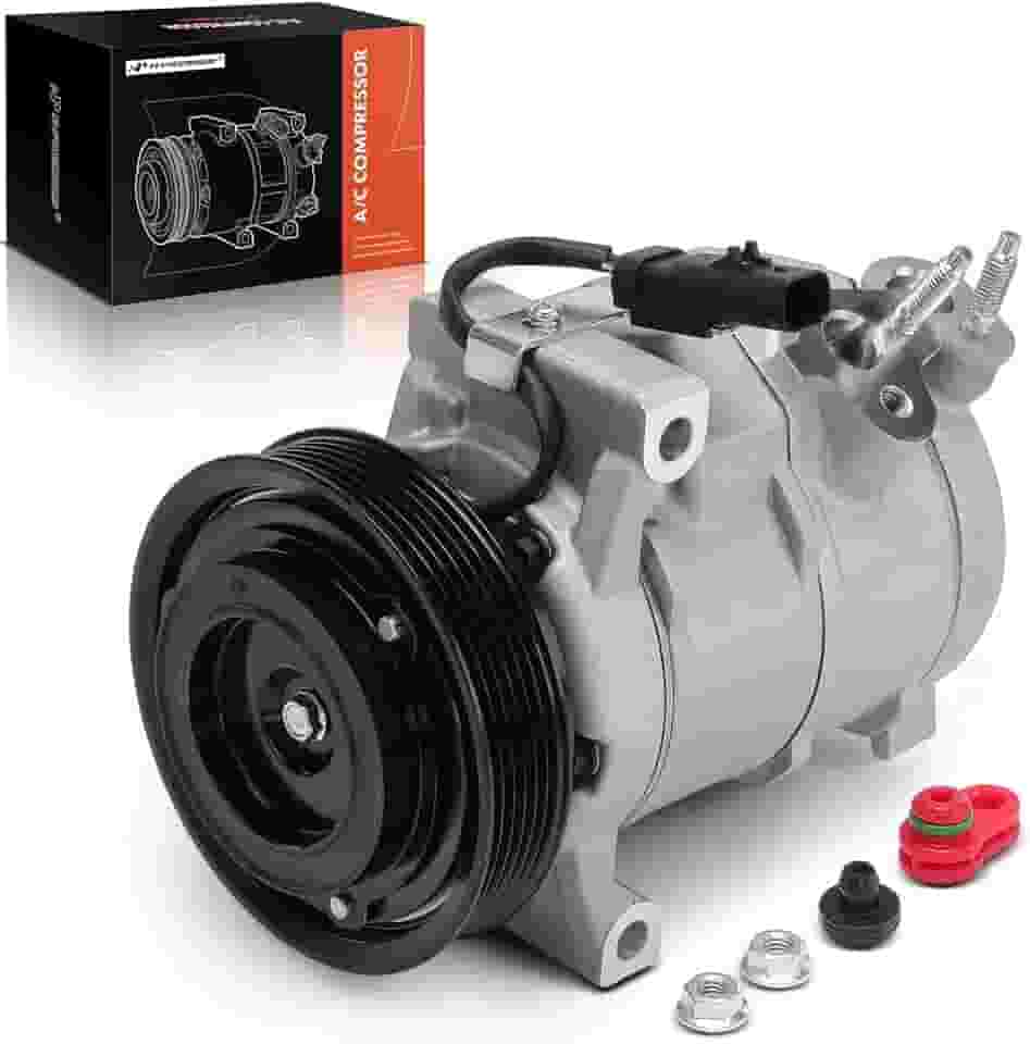 A-Premium Compressor de ar condicionado AC com embreagem compatível com Dodge Avenger 2008 2.7L 3.5L e Chrysler Sebring 2007-2008 2.7L 3.5L