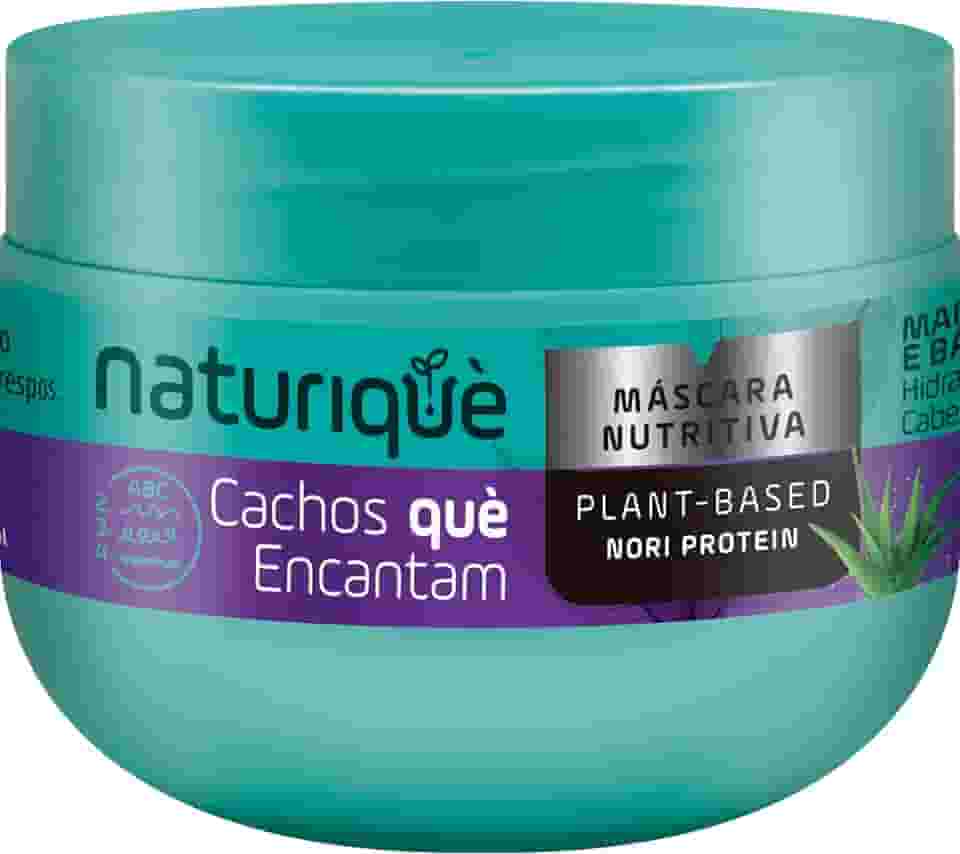 Máscara Capilar, Para cabelos Cacheados e Crespos, Cachos què encantam, Com manteiga de Cacau e babosa, 300ml