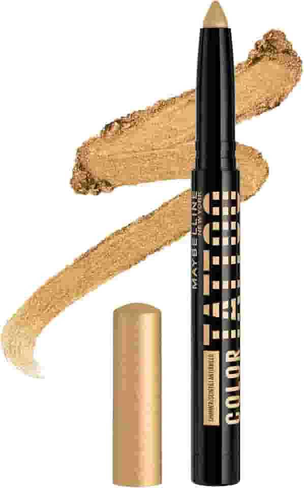 Maybelline Color Tattoo Longwear Multi-Use Sombra Stix, Maquiagem All-In-One para até 24 horas de uso, I am Rare (Gold Shimmer), 1 unidade