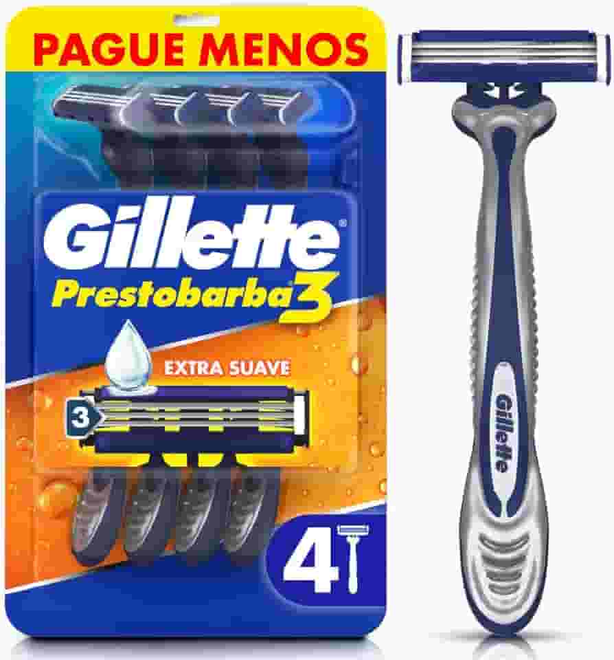Aparelho de Barbear Descartável Gillette Prestobarba3 Leve 4 Pague 3