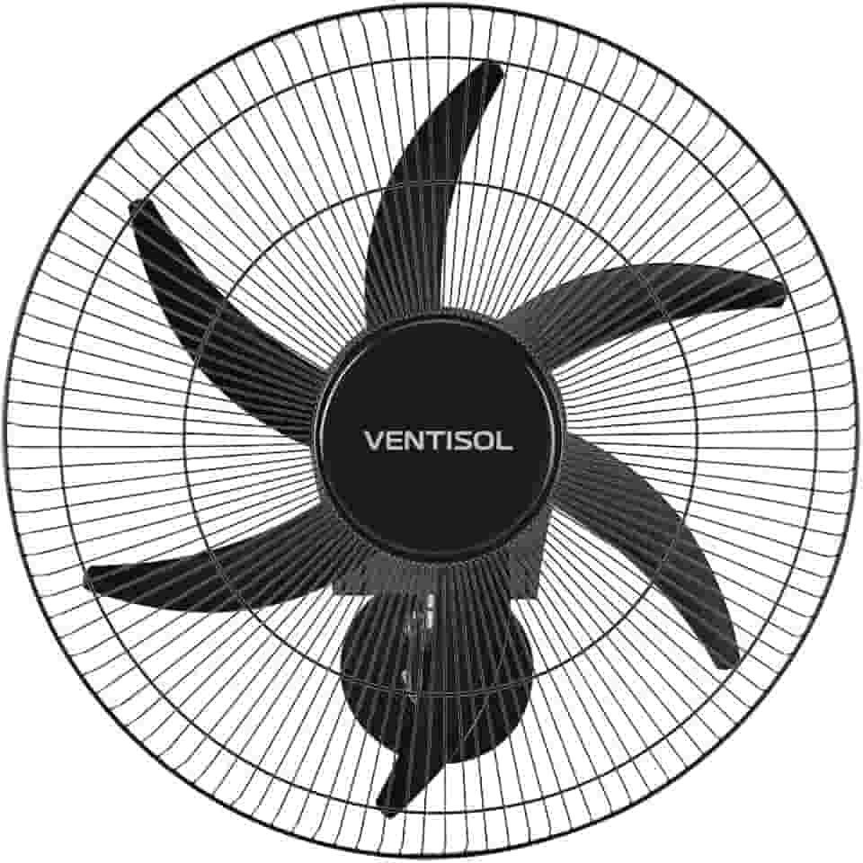 Ventilador de parede Ventisol Turbo 6 Steel Osc, 6 pás, 50cm, 200w - Bivolt