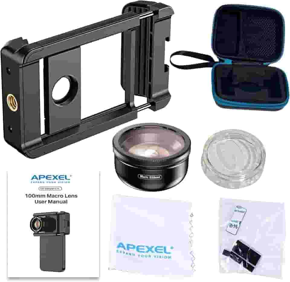 Lente macro universal de 40 mm com filtro Cpl para celulares, clipe de 17 mm para fotografia de perto, ideal para joias e insetos