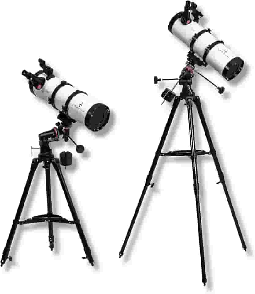 Telescópio Refletor Newtoniano 130mm Uranum EQ3 Astronômico Luneta Para ver Nebulosas Planetas Galáxias Estrelas (Preto-branco)