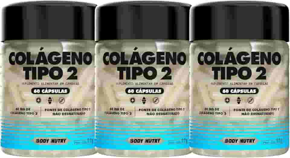 Kit 3x Colageno Tipo 2 + Joelho E Articulação 60 Caps