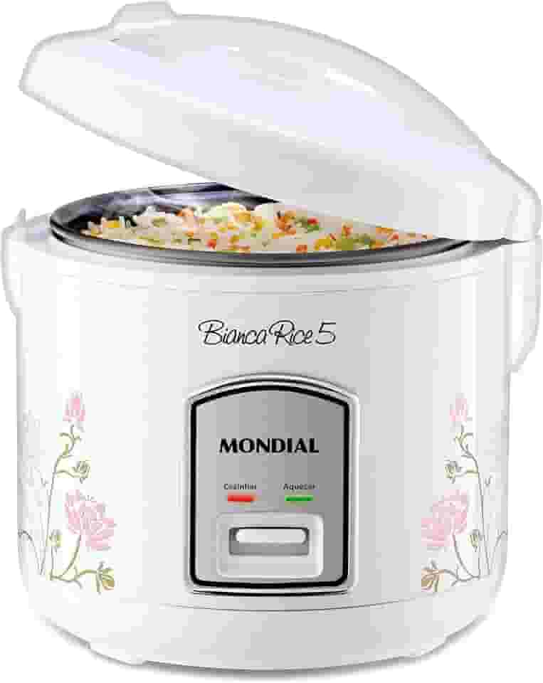 MONDIAL Panela De Arroz Bianca Rice 5, Branco, 400W, 220V - NPE-05-5X