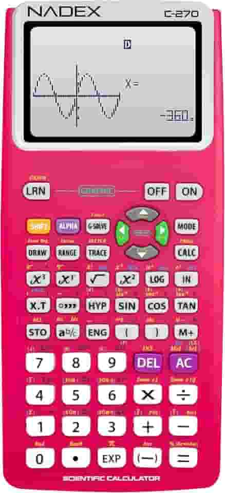 Calculadora científica com funções gráficas para estudantes universitários e secundários, engenharia, matemática avançada, cálculo, álgebra, geometria, trigonometria, estatística, física, química -