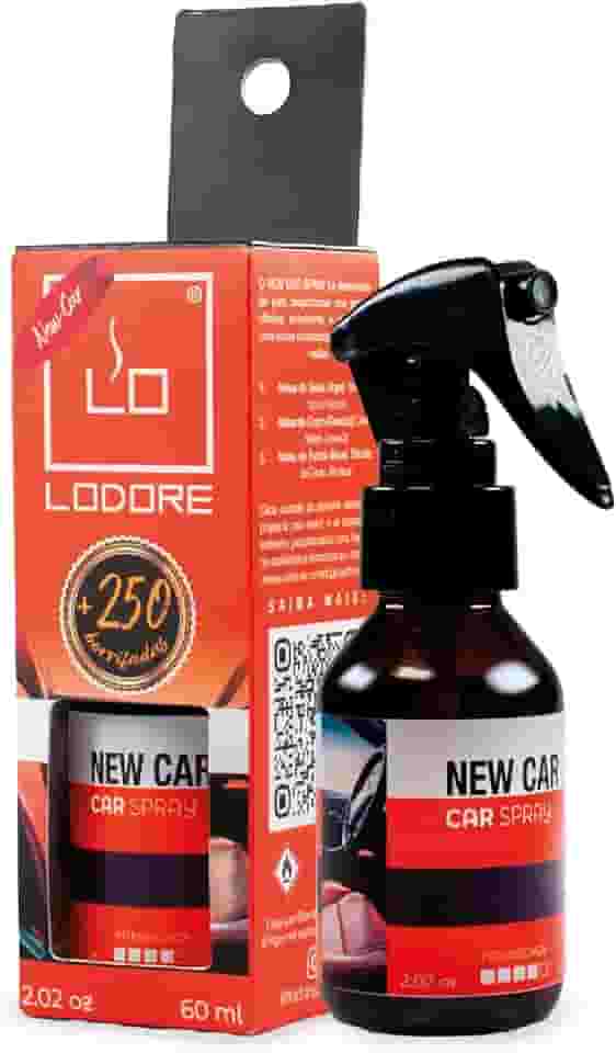 Aromatizante Automotivo Lo Car Spray – Perfume Automotivo Prático e Eficiente, Cheirinho Duradouro para Carros, Ideal para Refrescar o Interior do Veículo com Aromas Suaves e Sofisticados (New Car)