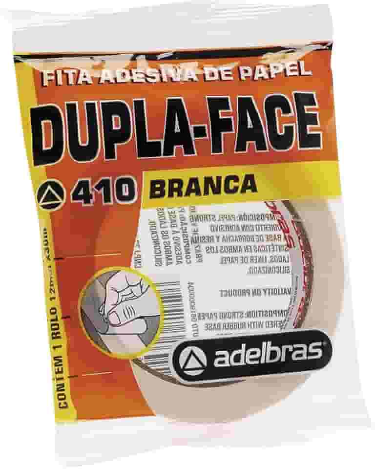 Fita Dupla Face Flow-Pack, 12mm X 30m, Unidade, Adelbras