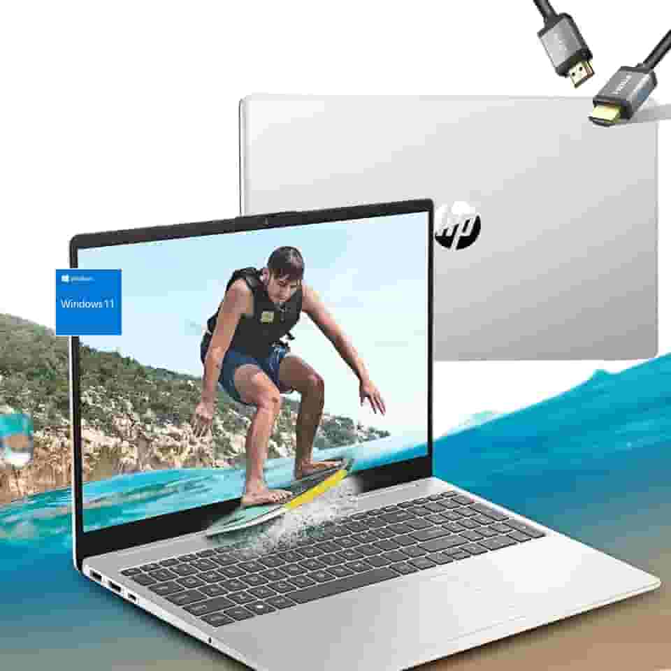 HP Laptop de 17 polegadas - Intel i3-N305 Beat i7-1165G7-32GB RAM -1TB SSD -Windows 11 - Tela HD+ IPS - Laptop Computadoras Portatil - Microsoft Copilot - 10 horas de vida útil da bateria - Estudante