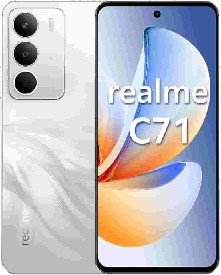 Celular Realme C71 4G Smartphone 4GB RAM 128GB ROM Dual SIM (Branco)
