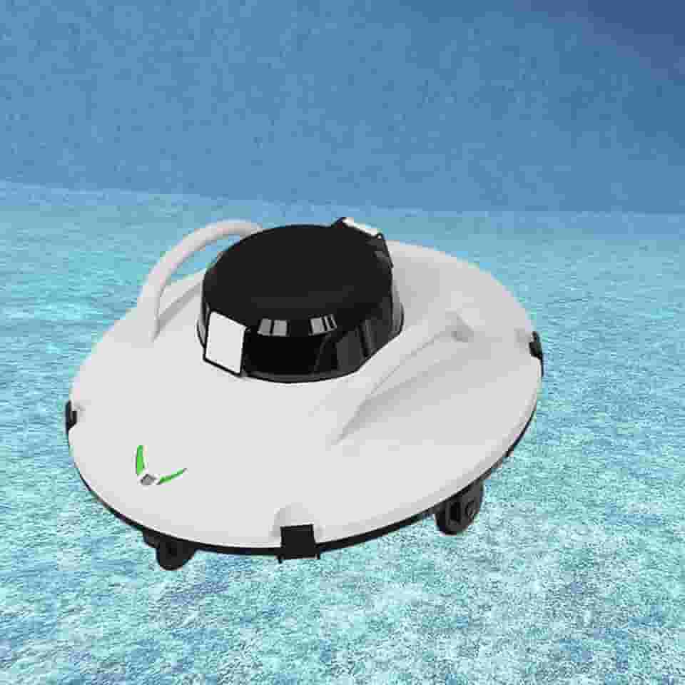 Aspirador de piscina sem fio para piscinas subterrâneas com sistema de navegação inteligente, tempo de limpeza de 110 minutos, estacionamento próprio, IPX8 à prova d'água