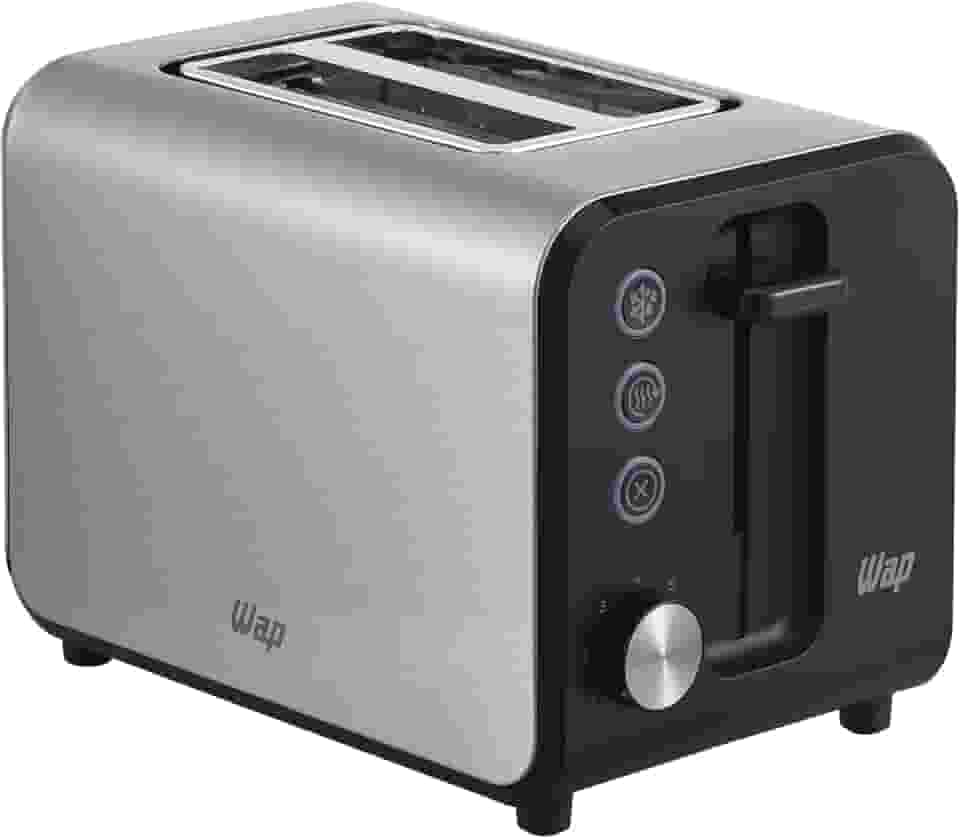 WAP Torradeira Elétrica WTE1 Inox com 7 Níveis de Tostagem, Desligamento Automático, Descongela e Reaquece, 900W 127V