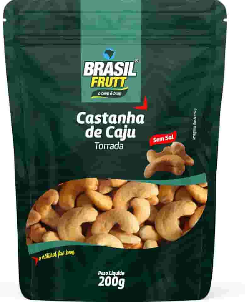 Brasil Frutt Castanha de Caju Torrada sem Sal pacote 200g