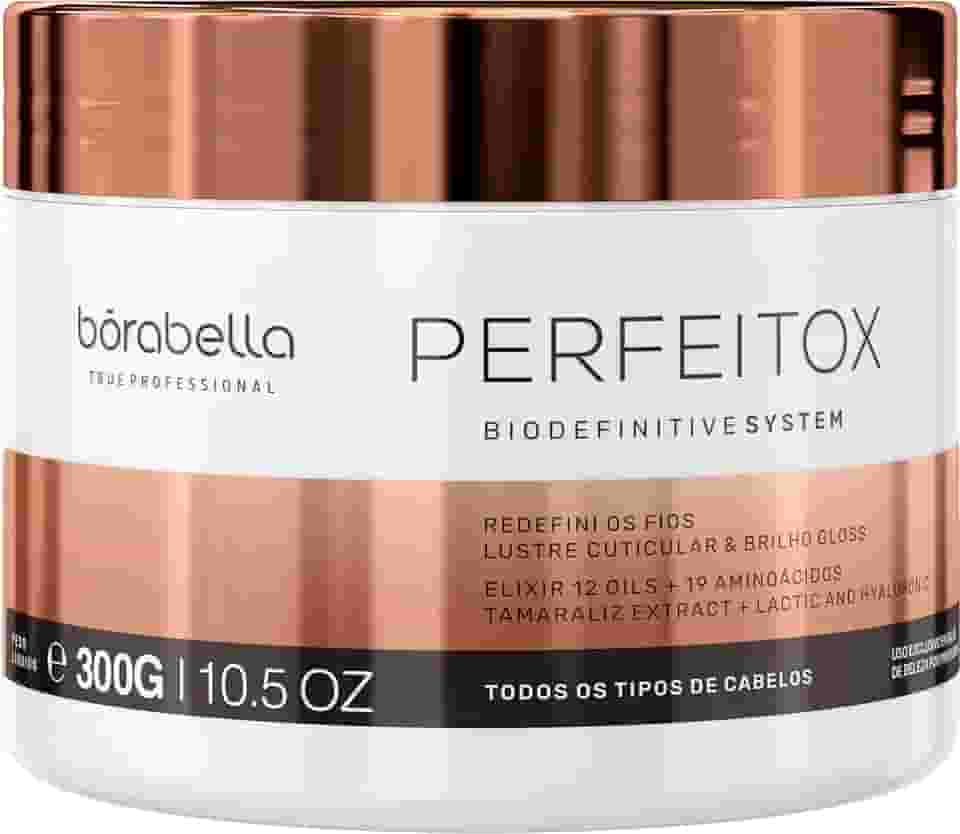 Borabella Perfeitox 300g - B-Tox Capilar Redutor de Volume e Frizz - Brilho Espelhado e Hidratação Intensa