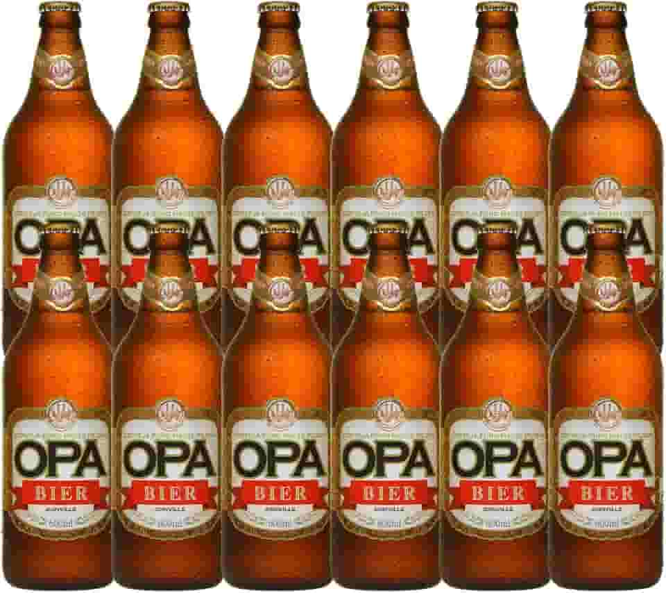 Pack 12 unidades Cerveja Puro Malte Pilsen teor 4,6% 600ml Opa Bier