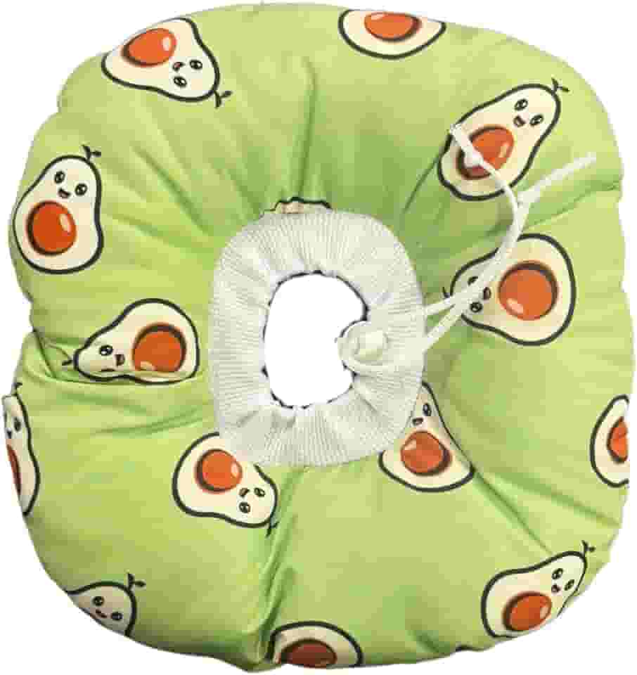 Colar Elizabetano Cães e Gatos PETYC Ajustável Confortável Pós-Cirúrgico Proteção Essencial (Verde - Abacate, P)