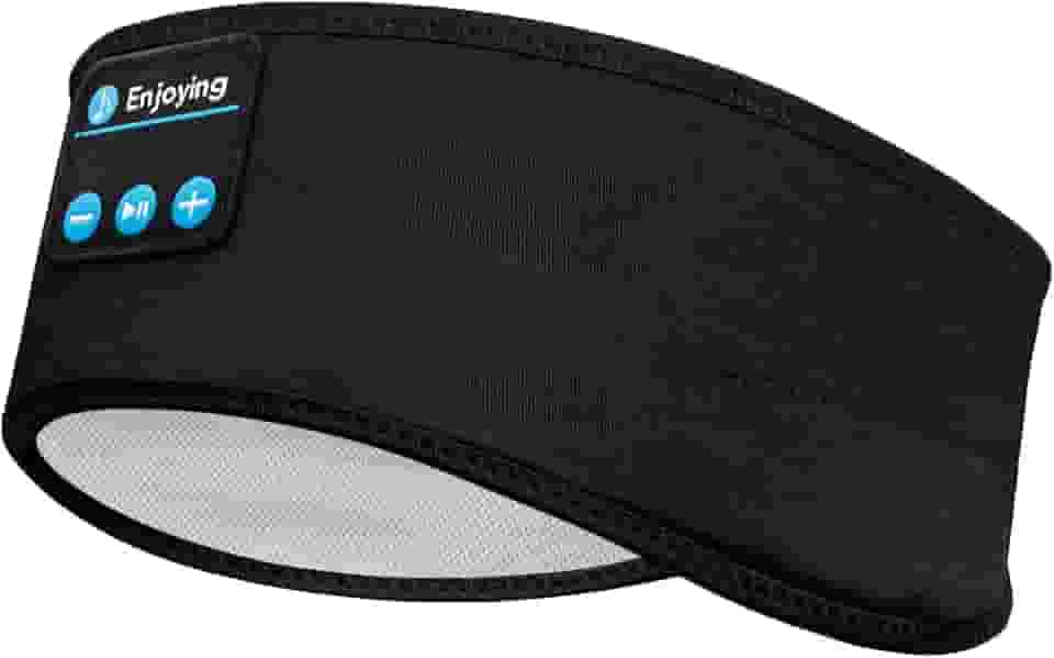 Navly Fones de ouvido sem fio Bluetooth, extra-auriculares, para dormir, treino, corrida, ioga, esportes, preto