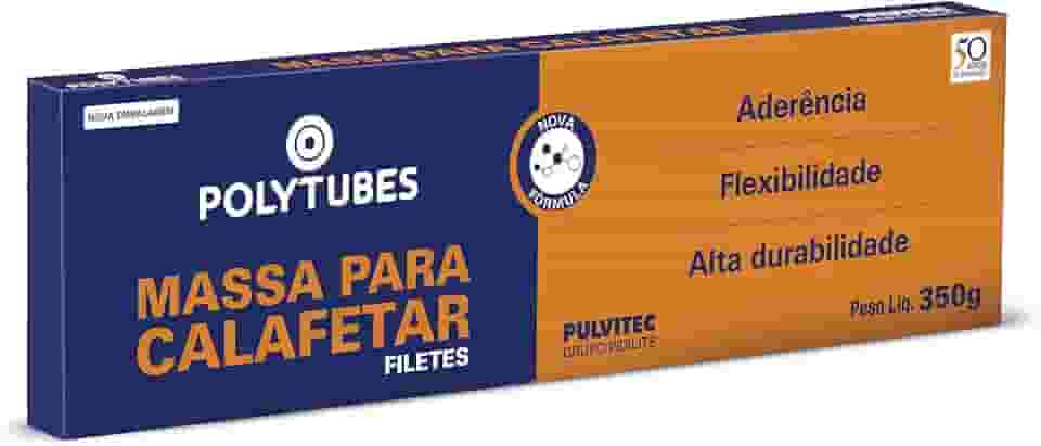 Massa Para Calafetar Filete 12X350Gr, Pulvitec 405765, Branco