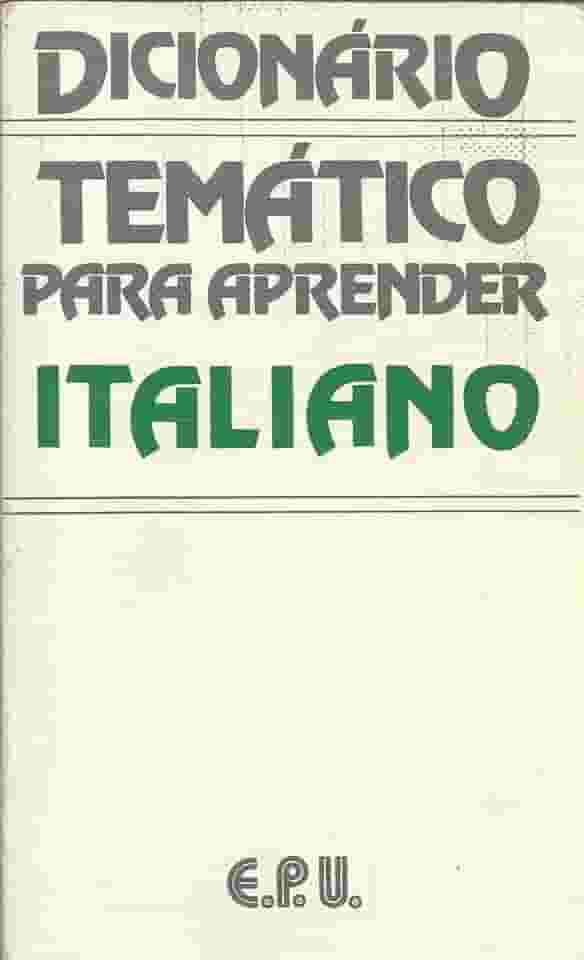 Dicionário Temático Para Aprender Italiano