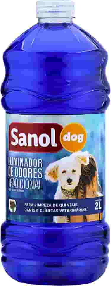 Sanol Dog Eliminador De Odores Para Cães E Gatos Tradicional 2 Litros Azul
