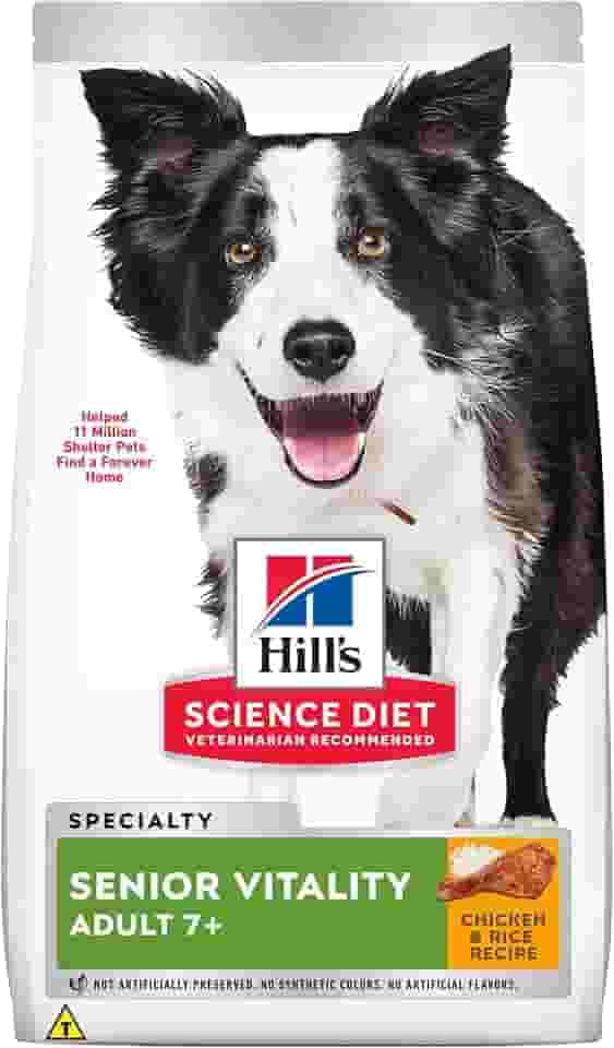 Hill's Science Diet, Ração, Cães Idosos, Vitalidade Sênior, Frango, 1,5 kg
