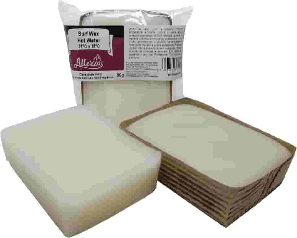 Parafina Surf Wax Hot Water Altezza Água Quente 90g Premium Alta Aderência, Parafina Para Prancha de Surf, Cera Para Surfista, Iniciante e Profissional.