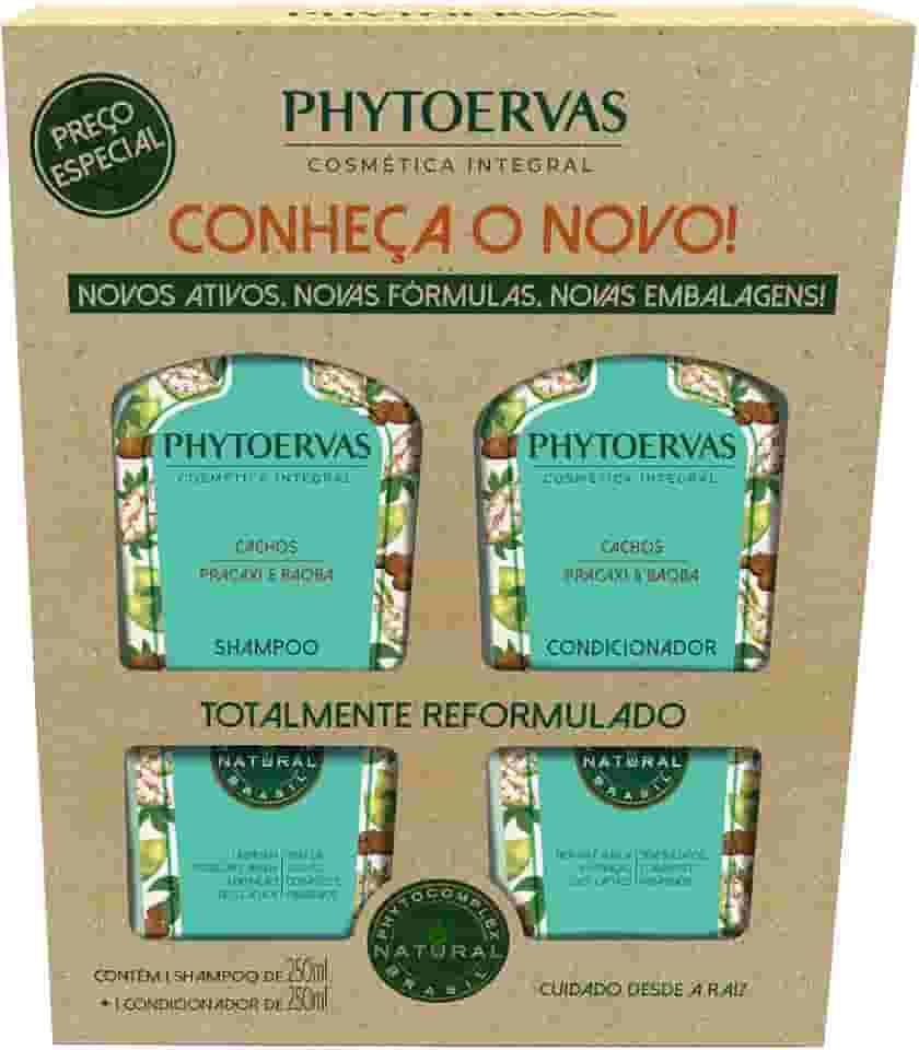 Phytoervas Kit Shampoo Com Condicionador Cachos Verde