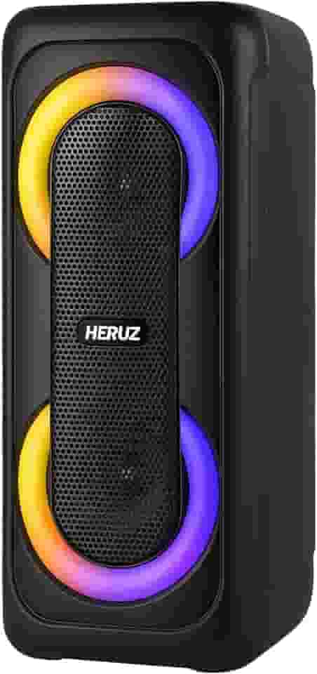 Caixa de Som com Radio FM Bluetooth LED Grande Potencia MP3