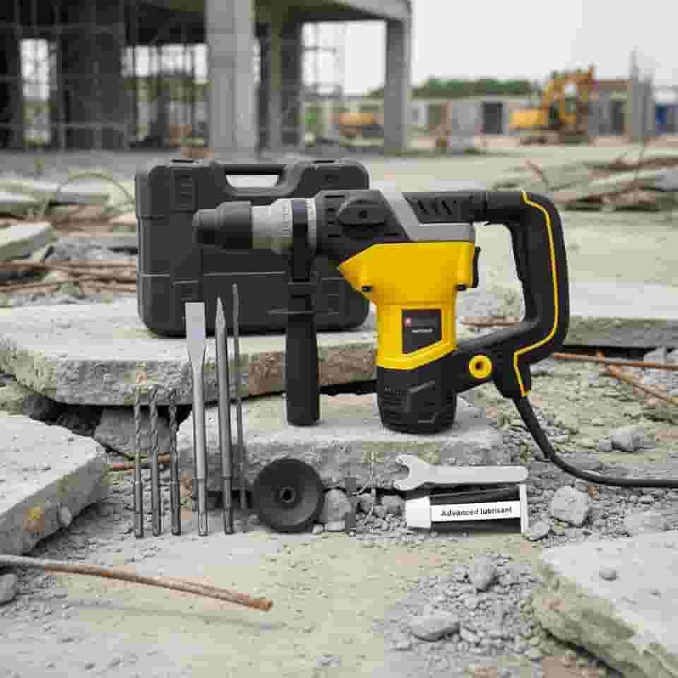 Martelete Rompedor Perfurador Furadeira SDS Plus 2400W 5J Maleta Ponteira Talhadeira Brocas (220V)