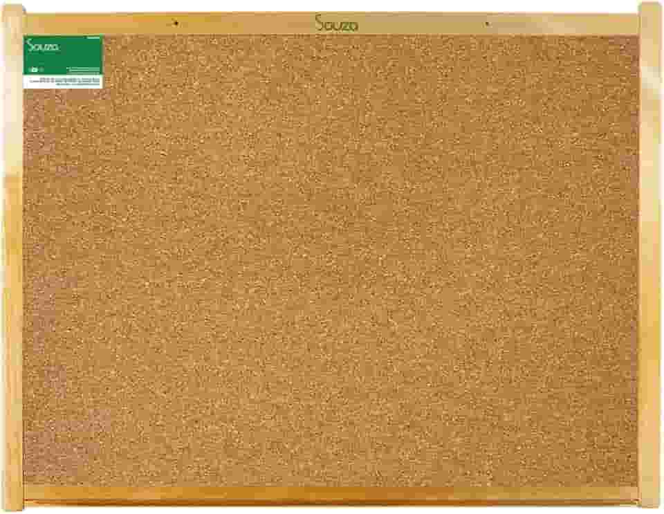 Quadro de Cortiça Standard, 90cm X 60cm, Mold. Pinus Luxo - Souza & Cia (Ref: 3294)