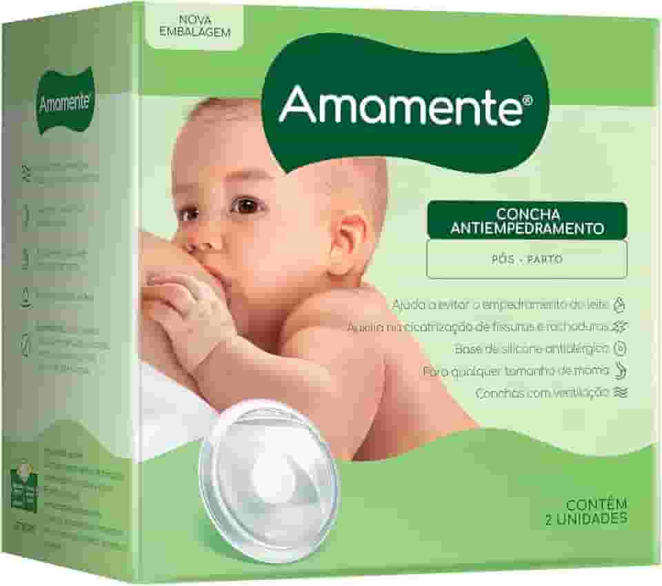 AMAMENTE Concha Antiempedramento - Base Flexível (Pós-Parto) Amamente Pacote De 2