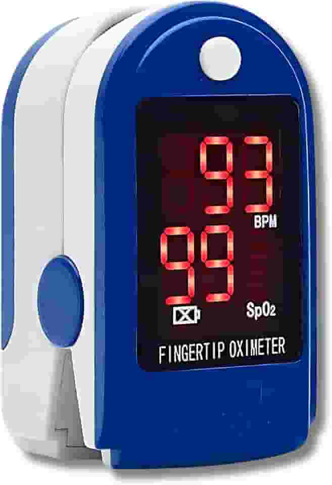 Oxímetro Digital Medidor Pulsação e Saturação de Oxigênio no Sangue Pulso Pilha Portátil