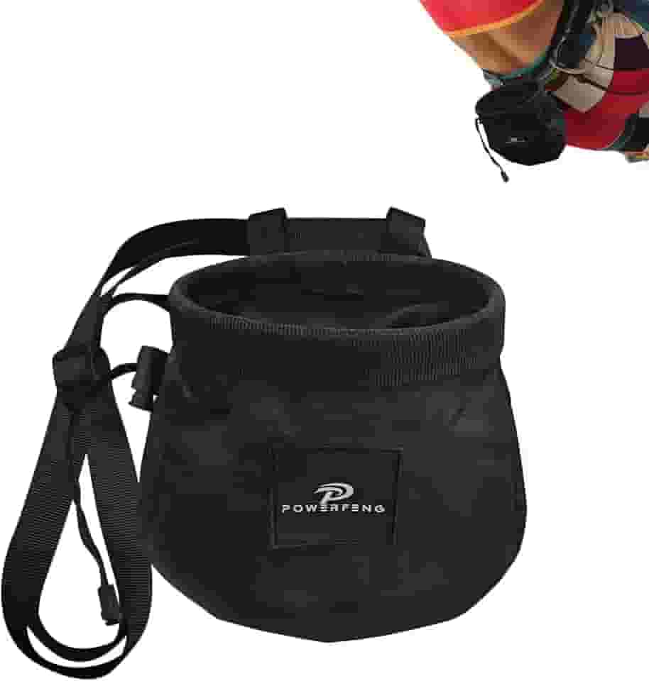 Bolsa de giz para escalada e pedregulho: bolsa de giz interna para homens e mulheres, equipamentos e acessórios de escalada
