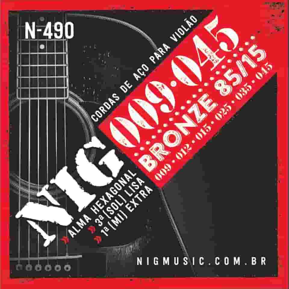 Encordoamento P/Violao Aco/Bronze 009/045-6 - 85301