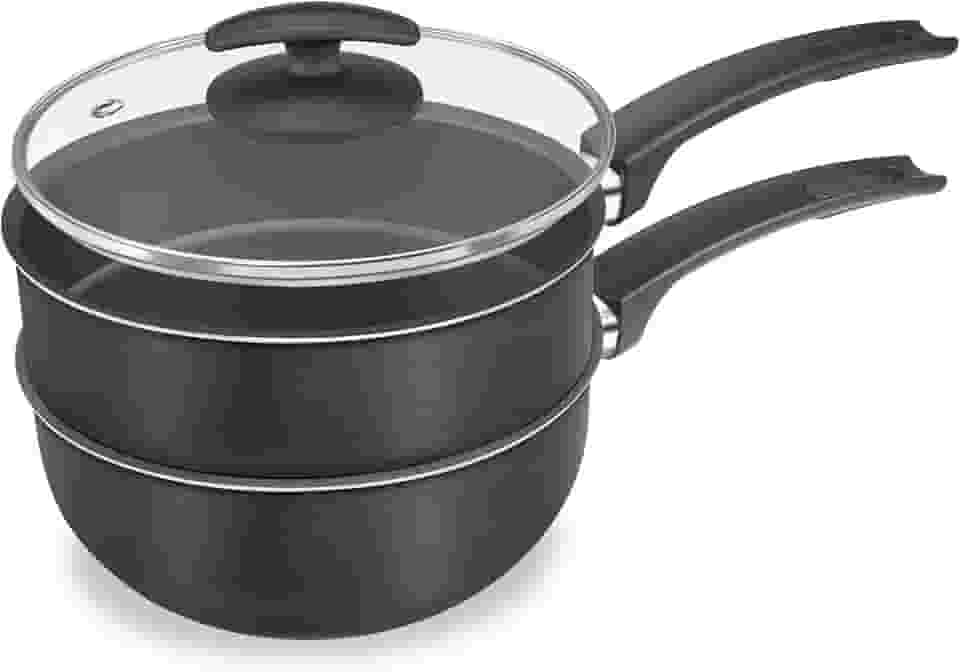 CHOCOLATEIRA 18 CM - 3x1 BLACK C/TPA VIDRO