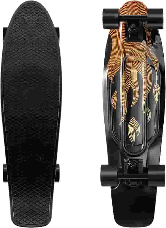KMX Skate de 55 e 68 cm, skate clássico Cruiser para meninos, meninas, crianças, estudantes, adultos, adolescentes, mini cruiser board para iniciantes e skatistas avançados.