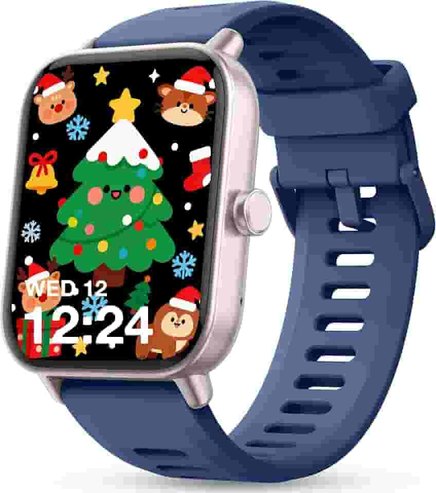 Relógio inteligente infantil, relógio infantil sem necessidade de telefone, monitor de frequência cardíaca e sono, monitor de estresse e SpO2, contador de passos, relógio despertador, jogos, relógio