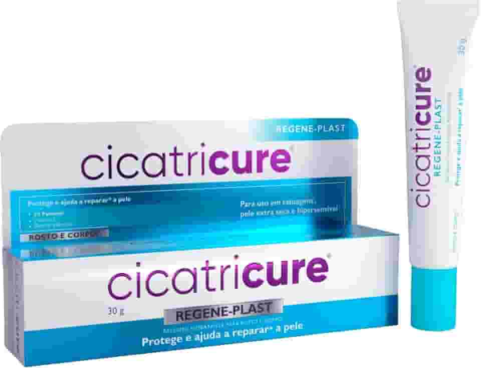 Cicatricure Regeneplast Bálsamo Hidratante Reparador 30g – Com Pantenol, Vitamina E e Óleo de Amêndoas – Hidrata, Protege e Ajuda a Reparar a Pele Extra Seca, Sensível e com Tatuagens