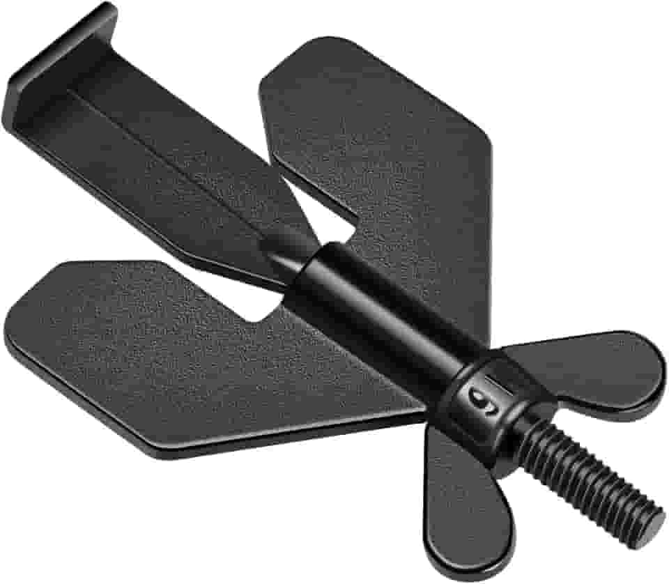 Youtek - Fechadura Trava Porta Portátil De Segurança Para Portas De Hotel Motel Em Aço (Preto)