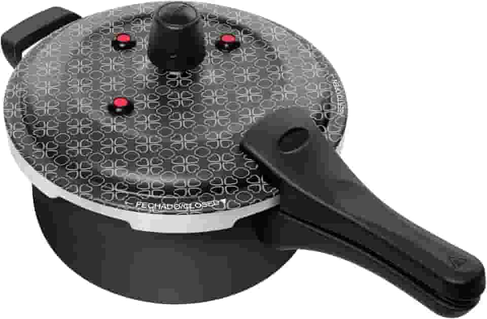 Panela Pressão Patolux 3,0L Fecho Externo Antiad - Preto