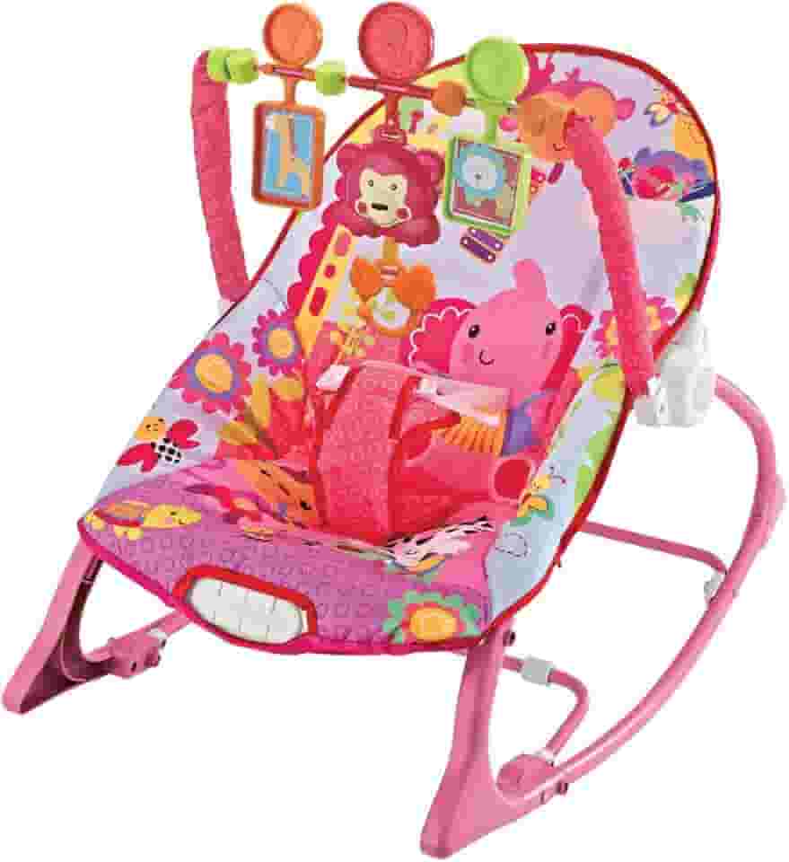 Cadeira de Descanso Musical FunTime New 18kgs Rosa-Maxi Baby