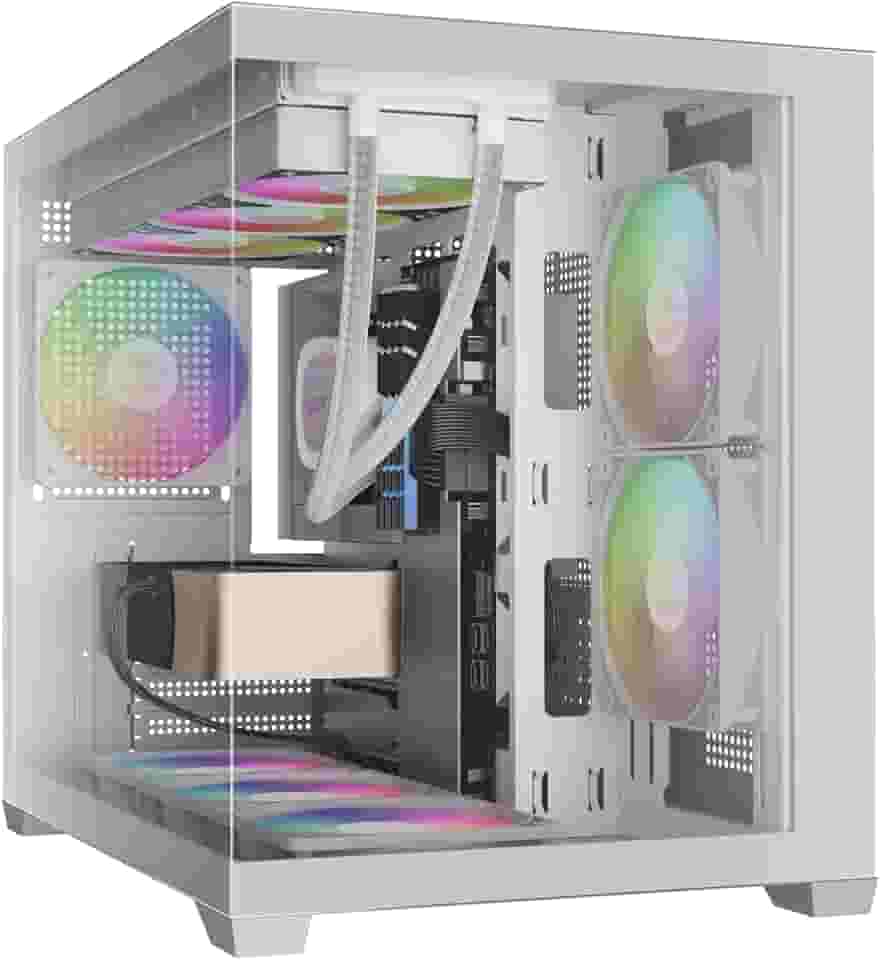 Gabinete Gamer Gamdias Aura GC10M ARGB V2 Branco com 3 Fans