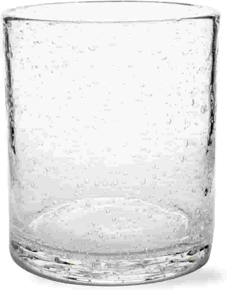 tag Bubble Clear Glass Double Old Fashioned Whiskey Bourbon Glass 425 g Transparente