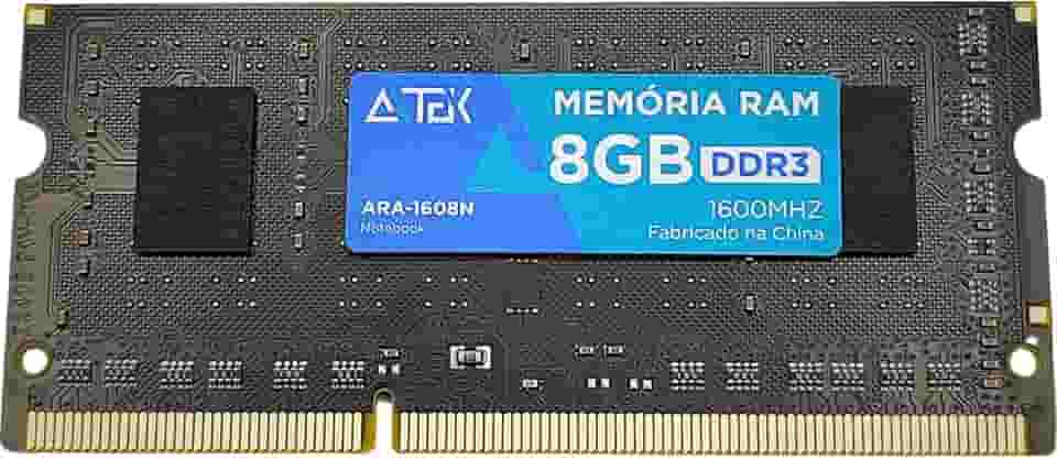 Memória DDR3 8GB 1600MHz para Notebook Formato SO-DIMM - Alto Desempenho