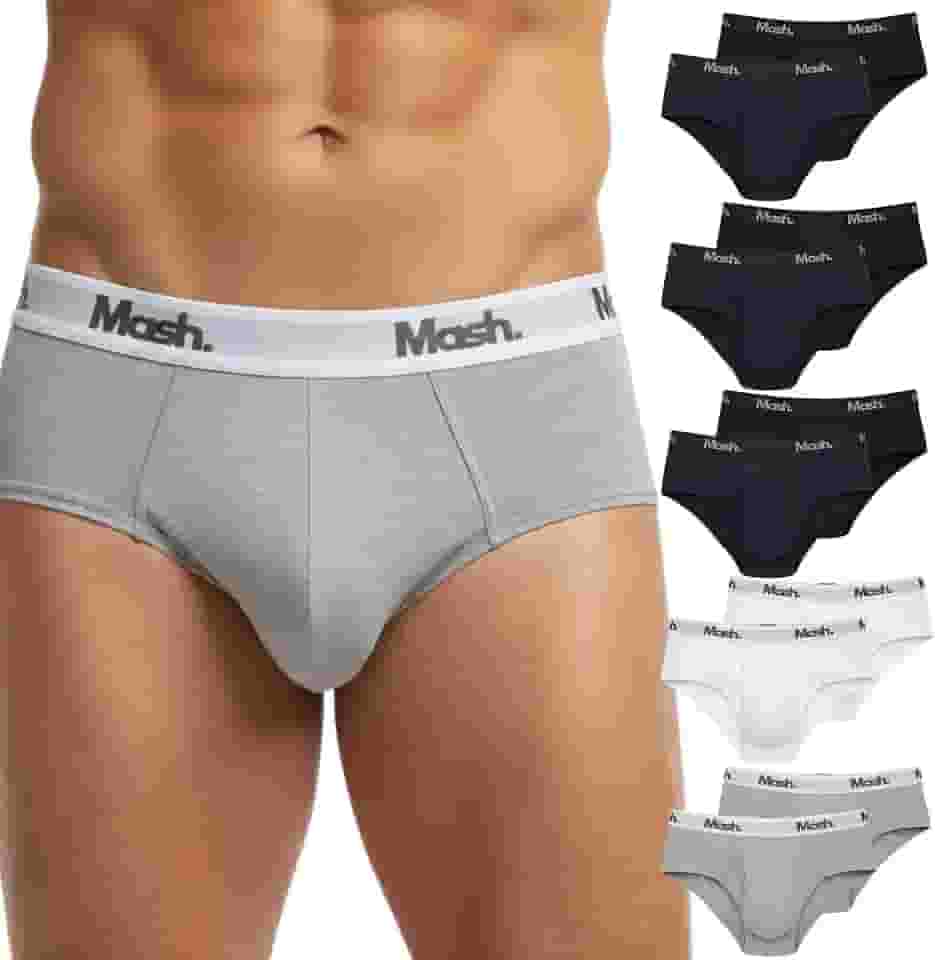 Kit 10 Cuecas Slip Mash Algodão Cotton Hipoalergênica Masculina