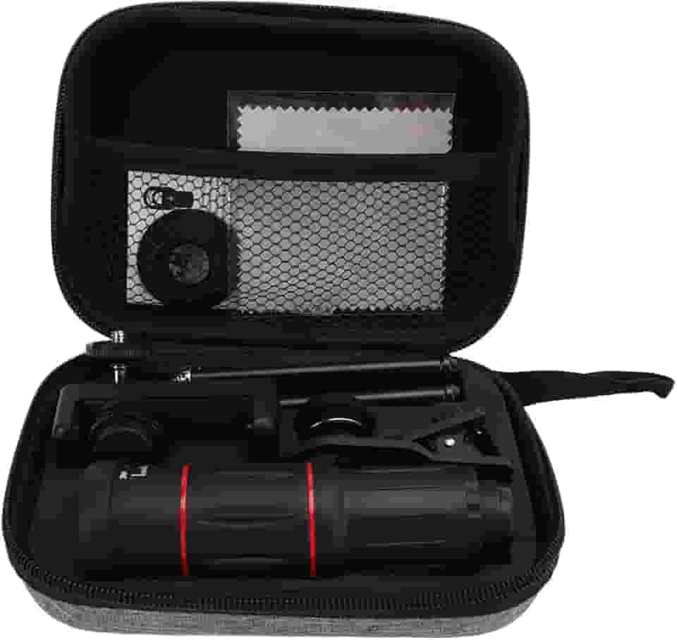 Lente teleobjetiva de alta potência HD 28x, lente olho de peixe ultra grande angular de 198 graus para smartphones de celular