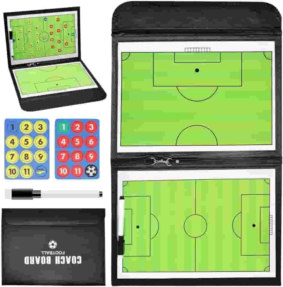 Kit Prancheta Quadro Tática Magnética Para Campo De Futebol (Futebol, única)
