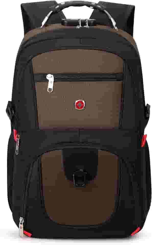 Mochila Unissex Notebook com Cadeado, Entrada para USB/Fone de ouvido e capa de Chuva - Trailblaze